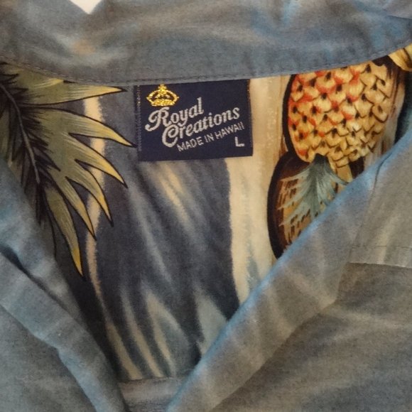 Royal Creations Vintage Hawaiian Shirt, Large - Picture 4 of 8
